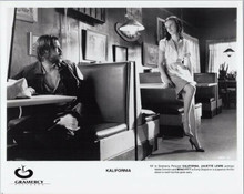Kalifornia original 8x10 photo Juliette Lewis Brad Pitt in diner