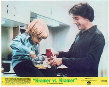 Kramer vs Kramer original 8x10 inch lobby card Dustin Hoffman makes breakfast