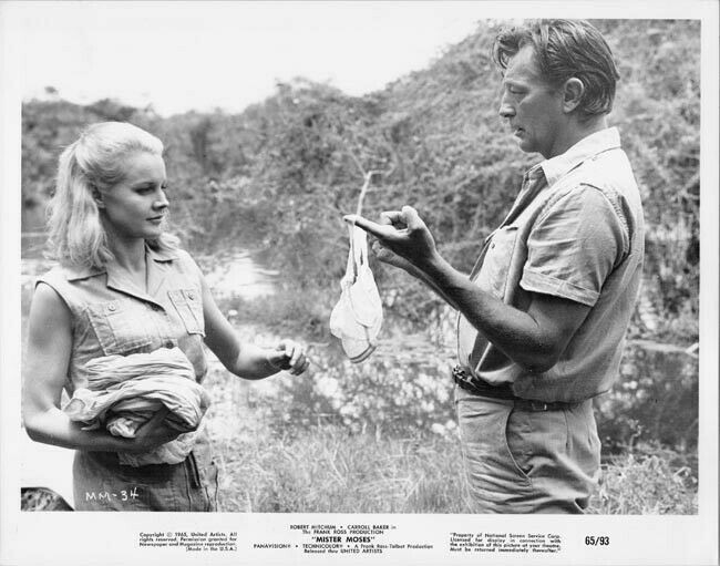Mister Moses 1965 Robert Mitchum Carroll Baker original 8x10 inch