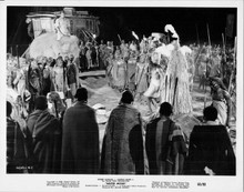 Mister Moses 1965 original 8x10 photoRobert mitchum atop elephant in village