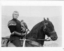 Rutger Hauer sits astride horse with hawk original 8x10 inch photo Ladyhawke