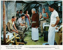 Never So Few Charles Bronson Frank Sinatra Steve McQueen 8x10 original lobby
