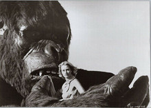 King Kong 1976 original production photograph Jessica Lange and Kong 7x10 inches