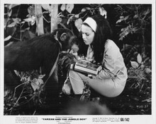 Tarzan and the Jungle Boy 8x10 inch original photo Aliza Gur with Cheetah