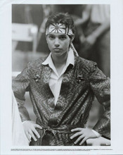 Ralph Macchio wears his robe & head band original 1984 8x10 Karate Kid photo