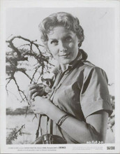 Rhonda Fleming original 1956 8x10 photo holding small creature Odongo movie