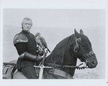Rutger Hauer poses on horse with hawk original 1985 8x10 Ladyhawke photo