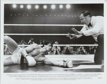 Rocky III original 1982 8x10 photo Sylvester Stallone goes down for the count