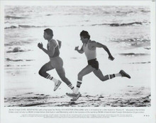 Rocky III original 1982 8x10 photo Sylvester Stallone Carl Weathers run on beach