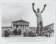 Rocky III original 1982 8x10 photo Sylvester Stallone Philadelphia Rocky statue