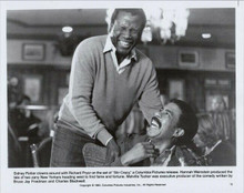 Stir Crazy original 1980 8x10 photo director Sydney Poitier Richard Pryor on set