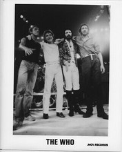 The Who original MCA Records promotional photo circa 1980's Roger Daltrey & boys