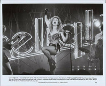 The Slugger's Wife original 1985 8x10 photo Lisa Langlois sings on stage