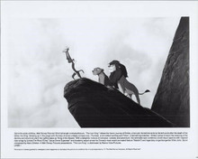 The Lion King original 1994 8x10 photo Simba on mountain top
