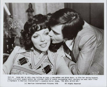 The Devil Within her original 1976 8x10 photo Ralph Bates kisses Joan Collins
