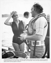 The Deep rare original 8x10 photo director Peter Yates Jacqueline Bisset on boat