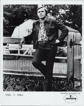 Tom T. Hall country music singer original 8x10 photo Mercury Records promotional