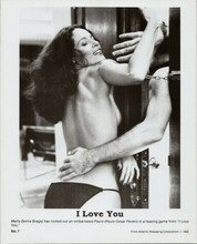 Sonia Braga original 1982 8x10 photo topless with back turned I Love You