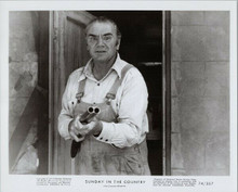 Sunday in the Country original 1974 8x10 photo Ernest Borgnine points shotgun