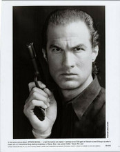 Steven Seagal original 1988 8x10 photo holding hand gun Above The Law