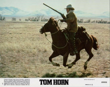 Tom Horn original 1980 8x10 lobby card Steve McQueen rides his horse