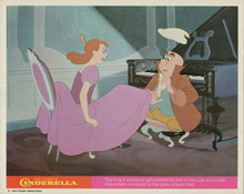 Walt Disney's Cinderella original 1960's 8x10 lobby card glass slipper test