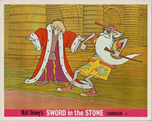 Walt Disney's Sword in the Stone original 1963 8x10 lobby card Arthur and Merlin