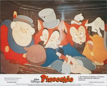 Walt Disney's Pinocchio original 1970's 8x10 lobby card Worthington-Foulfellow