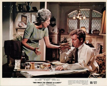 No Way To Treat A Lady original 8x10 inch lobby card George Segal looks at food