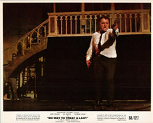No Way To Treat A Lady original 8x10 inch lobby card Rod Steiger fires gun