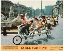 Table For Five original 8x10 lobby card Jon Voight Roxana Zal in Rome on bike