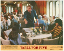 Table For Five original 8x10 lobby card Jon Voight & kids dinner table on ship