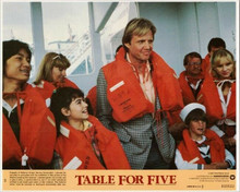 Table For Five original 8x10 lobby card Jon Voight & kids on cruise ship