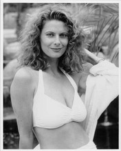 Colleen Camp 1970's pose in white bikini 8x10 inch vintage photo