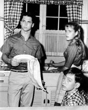 Leave it To Beaver Tony Dow Jerry Mathers Julie Foster wash dishes in kitchen