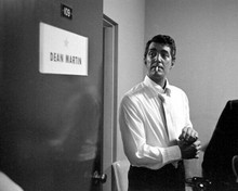 Dean Martin cool shot of Dino smoking cigarette in his dressing room 8x10 photo