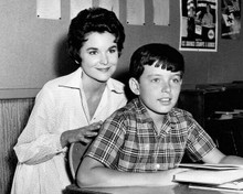 Leave it To Beaver 8x10 inch photo Barbara Billingsley Jerry Mathers at his desk