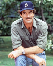 Tom Selleck wears Detroit Tigers baseball hat as Magnum 8x10 inch photo