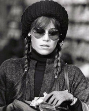 Jane Fonda in sunglasses with pigtails counts cash Fun With Dick & Jane 8x10