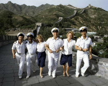 The Love Boat Gavin McLeod & cast walk the Great Wall of China 8x10 inch photo