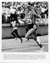 Susan Anthon running on Olympic track original 8x10 photo 1979 Goldengirl