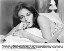 Jacqueline Bisset lies in bed original 8x10 inch photo St. Ives