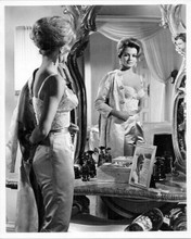 Angie Dickinson original 8x10 inch photo in bra looks in mirror Rome Adventure