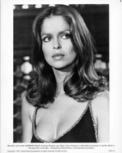 Barbara Bach 8x10 original photo 1977 low cut black dress The Spy Who Loved Me