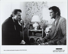 Pulp Fiction original 1994 8x10 photo Harvey Keitel Quantin Tarantino in scene