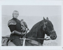 Rutger Hauer sits on horse holding birk original 8x10 photo Ladyhawke