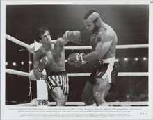 Rocky III original 1982 8x10 photo Sylvester Stallone punches Mr T