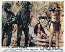 Planet of the Apes 1968 Charlton Heston aims rifle McDowall Harrison 8x10 photo