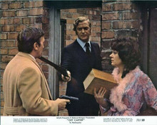 Get Carter 1971 George Sewell Rosemarie Dunham Michael Caine points gun 8x10