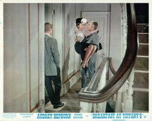 Breakfast at Tiffany's Buddy Ebsen carries Audrey Hepburn George Peppard 8x10